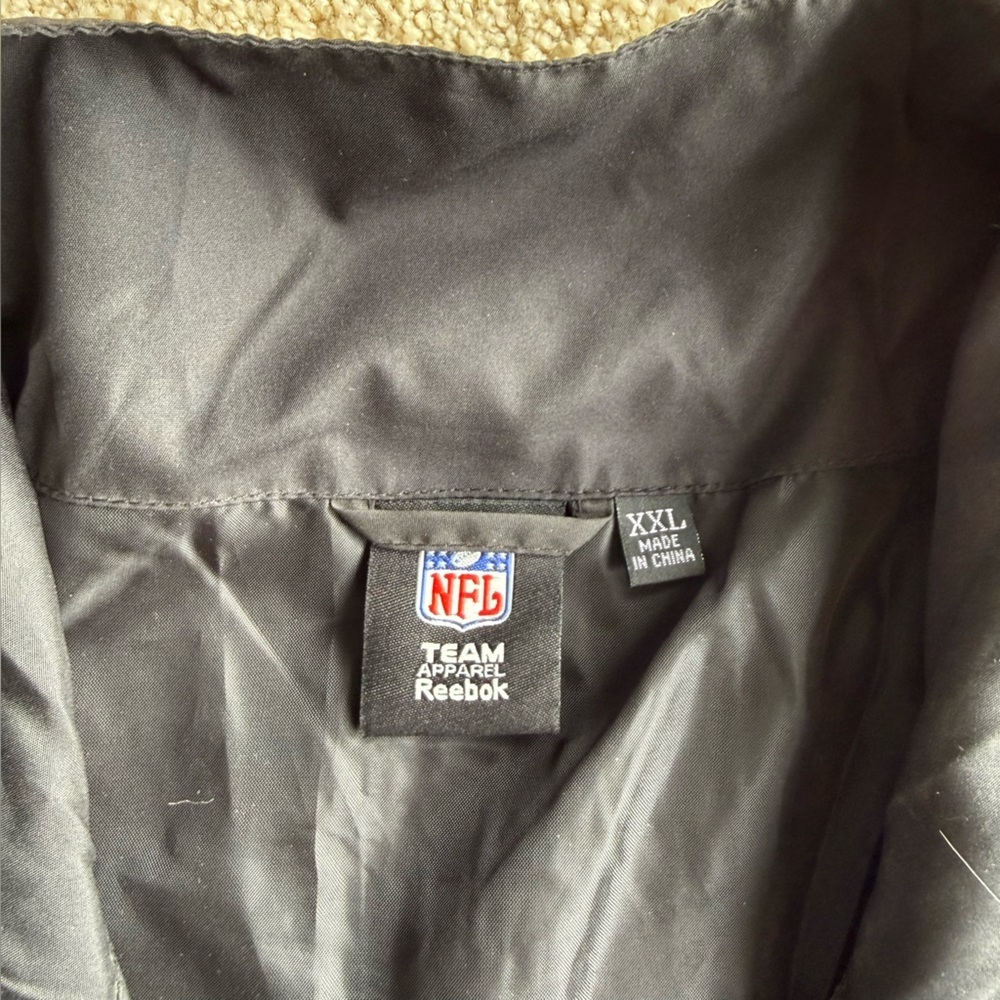 Detroit Lions NFL Reebok Jacket Men’s XXL Black Gray Full Zip NWT - Picture 3 of 11